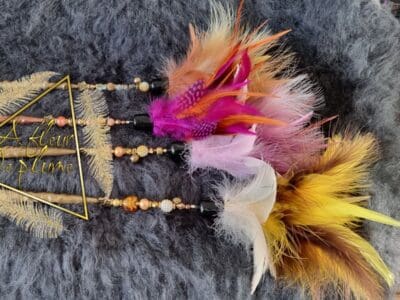 Plumeaux pour chat fait main